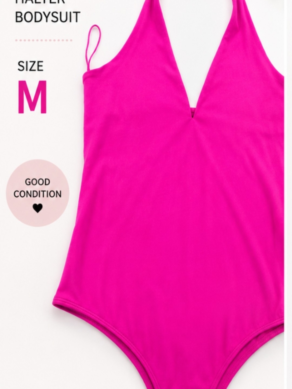 Express Girls' Hot Pink Halter One-Piece Bodysuit